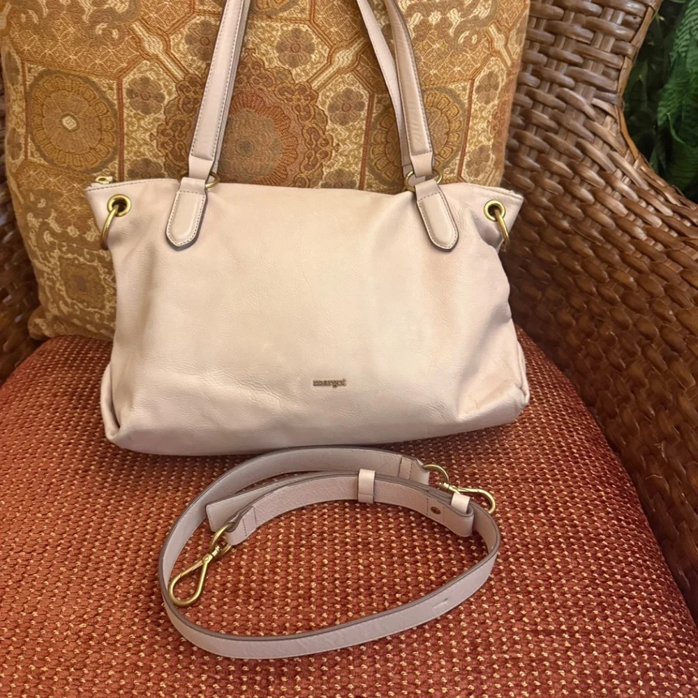 MARGOT NEW YORK SATCHEL SOFT CREME